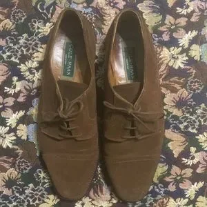 Cole Haan Perforated Brogue Brown Suede Leather Men’s Dress Oxfords Size 12 M Cole Haan | Shoes | Cole Haan Perforated Brogue Brown Suede  main image 4